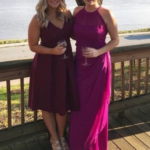 Elia Cher Maroon Wedding Guest Dress Size Large